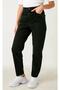 Black Mom Jean Jeans High Waist Stretchy Lycra - 3