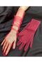 Bella Evening Dress Bridal Party Gloves Long Red