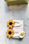 Sunflower Knitted Buckle Set - 8