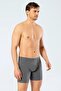 3 Pieces Men's Stretch Fabric Long Waistband Boxer Shorts 95% Cotton 95% Elastane - 2