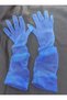 Bella Evening Dress Bridal Party Gloves Long Cobalt Blue - 3