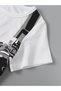 Beyza Headphone Detail Printed Summer Children's T-Shirt Shorts Set - 3