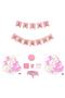MINI PARTY STORE PINK BIRTHDAY SET 25 PERSON