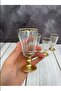 Coffee Glass Water Glass 6 Pieces Gold Gilded Luxury 75 ml - 2