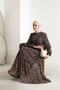 Women's Leopard Print Belted Modest Chiffon Dress SMS014 - 2