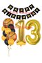Basketball Concept 13 Year Old Balloon Set Basketball Theme Birthday Balloon Set
