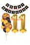 Basketball Concept 11 Year Old Balloon Set Basketball Theme Birthday Balloon Set