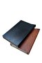 New Mold 8-10 Compartments Leather Look Automatic Mechanism Credit Card Holder Black - 2