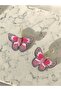 Butterfly Earrings Polymer Clay Pink Butterfly Earrings - 5