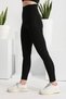 Women's High Waist Cuffed Slimming Gathering Corset Leggings - 7