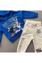 Unisex Looney Tunes Printed Hooded Sweatshirt and Tracksuit Kids Top and Bottom Set - 5