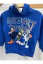 Unisex Looney Tunes Printed Hooded Sweatshirt and Tracksuit Kids Top and Bottom Set - 7