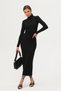 Women's Half Turtleneck Camisole Fabric Hijab Suitable Dress Length 135cm - 2