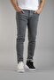 Men's Slim Fit Narrow Cut Denim Jeans Gray - 3