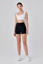 Push up High Waist Shaping / Sculpting Shorts Leggings Black - 2