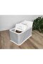 4 Piece Striped Gray Organizer - Drawer, Cabinet and Table Top Organizer - 8