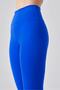 Push Up High Waist Capri Leggings Cobalt Blue - 4