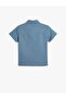 Linen Shirt Short Sleeve Pocket Detailed - 2