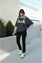 Women's High Waist Black Boyfriend Jeans Lycra Stretchy Jeans - 3