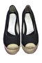 Straw&linen Wedge Heel Shoes - 4