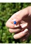 الحد الأدنى من الحجر الطبيعي اللازورد الحجر الطبيعي أصيلة الحد الأدنى حلقة قابلة للتعديل - 3