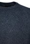 İndigo Unisex Fit Yünlü Bisiklet Yaka Reglan Kol Dokulu Triko Kazak TMNAW22KZ0290 - 7