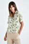 Regular Fit Patterned Short Sleeve Viscose Shirt - 4