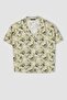 Regular Fit Patterned Short Sleeve Viscose Shirt - 8