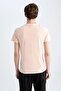Slim Fit Crew Neck Printed 100% Cotton T-Shirt - 4