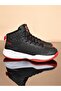 Konfores 1695-28531 Anatomical Sole Professional Basketball Shoe black red - 5
