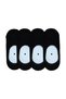 Children Ballerina Socks 4 Pairs Combed Cotton Toe Seamless Quality Silicone Tape Invisible Socks