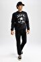 Slim Fit Crew Neck Printed Sweatshirt Z3242Az23Au - 2