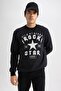 Slim Fit Crew Neck Printed Sweatshirt Z3242Az23Au - 4