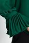 Emerald Green Boho Spanish Sleeve Woven Shirt TWOAW22GO0487 - 6