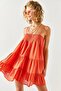 Women's Tile Rope Strap Piece Mini Casual Dress ELB-19001950 - 6