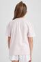Girl's Oversize Fit Printed Short Sleeve T-Shirt A1774a823hs - 4