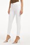 White Skinny Leg High Waist Flexible Tops - 3