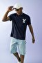 Yale University Comfort Fit Crew Neck Back Printed Short Sleeve 100% Cotton T-shirt A7459ax23hs - 2