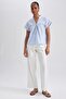 Bicycle Collar Crop Short Sleeve 100% Cotton Blouse A9400ax23hs - 6