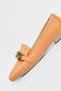 WOMEN'S SALMON COLOR GENUINE LEATHER NUMBER 36-41 CHAINED SHOES - 5