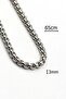3-Piece Men's Necklace, Knitted Metal Chain and Leather Rope Special Gift Set - 7