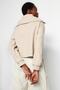 Beige Thessaloniki/Knitwear Look Polo Collar Zippered Regular/Normal Fit Knitted Sweatshirt TWOAW24SW00000 - 6