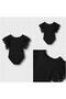 Girl's Snap-on Bodysuit with Lace Sleeves - 6