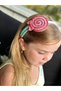 Luxury fashion giant glitter lollipop candy bow tiara female child tiara red white