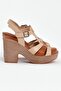 VENUS23027603Y PLATFORM HEEL LEATHER YOUNG WOMEN SANDALS - 2