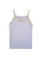 Girl's Combed Cotton Undershirt with Rope Strap, Pack of 6 - 8