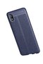 Samsung Galaxy A01 Core Case with Camera Protection Leather Look Stitching Detail Silicone Cover Niss - 4