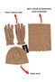 Set of 5: Army Green Thermal Underwear Set - Polar Beret, Neck Collar, Gloves Socks Set - 4