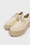WOMEN'S BEIGE GENUINE NATURAL LEATHER NUMBER 35-41 LACE-UP SHOES - 7