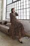 women's leopard print imported fabric islamic chiffon dress SMS028 - 2